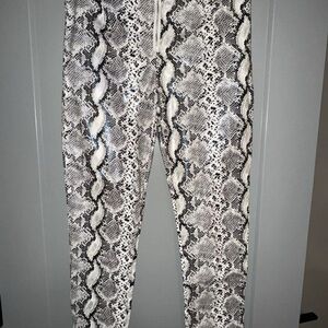 IVIVI Leather Snakeskin Pants NEW WITH TAGS
